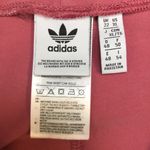 Adidas Women’s Pink and White 3 Stripes Athletic Athleisure Leggings Photo 3