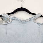 We Wore What  Denim Mini Skirt NWT Size Small Revolve Mini Jean Skirt with Cut-Out Photo 2