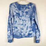 Soft Surroundings XS Sweatshirt Top Blue Tie Dye Jersey Knit Long Sleeve 1263 Photo 1