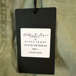 Women's Willow Boutique x Risen Distressed Large‎ High Rise Olive Denim Short Green Photo 5