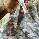 Fabletics Pink and Gray Camouflage Sports Bra Photo 4