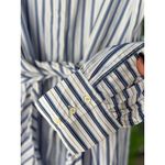 NEW Polo Ralph Lauren 16 Striped Shirtdress White Blue 100% Cotton Shirt Dress Photo 4