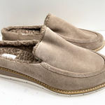 Me Too  Mules Womens Size 10 Tan Leather Upper Hayley Shearling Slip On Shoes Photo 0
