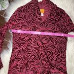 Ruby Rd  petite burgundy zebra burnout flag sweater sz PSmall Photo 4
