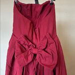 House Of CB  Pandora Berry Strapless Detachable Bow Red Maxi Dress Size L Photo 8