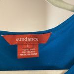 Sundance Silk ruffle front teal blouse Blue Size L Photo 2