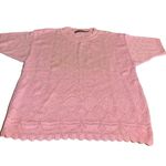 LIZ BAKER SPORT VINTAGE 1990''S PINK HEART THEMED COTTON SWEATER (2X) Photo 0
