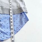 Derek Lam 10 Crosby Grey Sleeveless Sweatshirt Top W/ Blue Shirting Size 6 Gray Photo 5