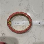 Lilly Pulitzer Pink and Gold Tone Enamel Sea Urchin Bracelet Photo 4