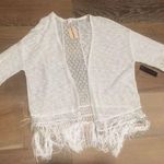 Boho Fringe cover up kimono White Size M Photo 2