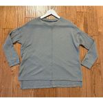 American Eagle green waffleknit oversized seam front top xs Photo 7