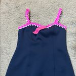 Lilly Pulitzer NWT  SHELLBEE True Navy Blue Pink Ric Rac Scuba Lined Sz S Photo 5