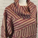 GIL AIMBEZ for STATIC Vintage 80's Striped Wool Blend Cowl Neck Sweater Dress Photo 0