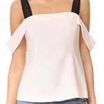 Cinq à Sept Nova Cold Shoulder Top In Cinq Pink/ Black Photo 0