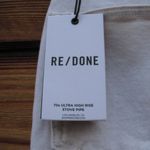 RE/DONE NWT 70s High Rise Stove Pipe frayed straight-leg jeans Photo 9
