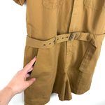 Club Monaco NEW  Cargo Utility Romper Jumpsuit Mustard Sz 10 Photo 5