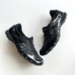 Skechers Black Womens 21310 Leather Round Toe Lace Up Sneaker Shoes Size 9.5 Photo 0