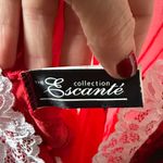 Escante Collection Elegant Red and Black Lace Lingerie Size XL Photo 1