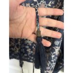 Xhilaration Sheer Floral Fringe Full Zip Top Size XS Tassels Boho Western Cowgirl Hippie Photo 7