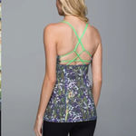 Lululemon  4 Dancing Warrior Tank in Floral Sport White Multi/Pistachio Photo 1