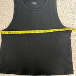 Aerie NWT  OFFLINE Ribbed Tank Top Black Modal Women’s Size L Photo 4