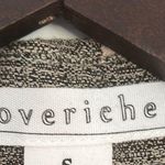 Love Riche Cream and Black Button Down Shirt with Dress Shirt Collar Photo 1