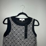 Tibi  Black and White Shift Mini‎ Dress Size 4 Geometric Retro Sleeveless Photo 2
