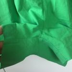 Isalis Vibrant Green High Waist Boxer Style Shorts 100% Cotton Small Gently Used Photo 2