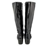 Maher Italian Expression Women's Suede Patent leather Riding Boots Black Size 39 Photo 4