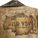 Scissors Paper Rock Vintage Belted Embellished Trench Tan Wild West Coat Jacket Size M Photo 6