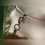 ZARA NWT  White Rose Box Clutch & Purse w/ Magnetic Closure & Silver Chain Strap Photo 7