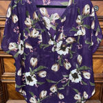 Live 4 Truth  Sheer Floral Print Boho Tunic 27” P2P Photo 0