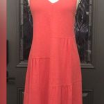 Cut•Loose Coral Hanky Linen Blend Patch Sleeveless V Photo 0