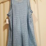 Jordan Taylor  Sleeveless Sheer Dress Swim Coverup Blue Racerback Small Photo 7