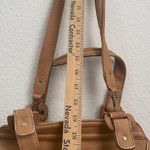 Cole Haan Vintage Camel Tan Leather Triple Compartment Satchel Crossbody Bag Photo 9