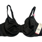 Ashley Stewart T-Shirt Bra Women's 42D Black Underwire Lightly Lined Adjustable Photo 0