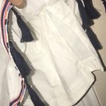 Gianni Bini Off the shoulder crop top with tassels Photo 5