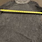 Lands' End Lands’ End Women Monochrome Striped Crewneck Sweater size medium 100%cotton Photo 3