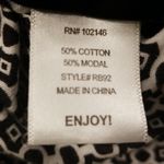 Michael Stars 💕💕 Reversible Bath Robe ~ Black & White Geometric Print Medium Photo 6