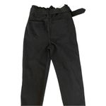 joe's jeans  Brinkley Black High Rise‎ Waist 27 Black Paperbag Jeans Photo 3
