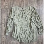 American Eagle  Olive Open Back Babydoll Top Photo 4