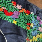 J Marie Piper embroidered navy sleeveless dress M Blue Size M Photo 10