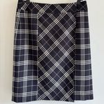 Brooks Brothers Black and Cream A-Line Plaid Skirt sz 6 Photo 14