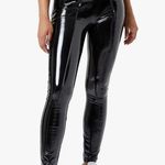 Spanx Black Faux Patent Leather Leggings Size Small Photo 0