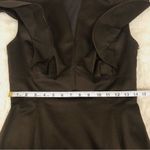 Antonio Melani Brown Fitted Sheath Dress Knee Length Stretch Cap Sleeve Size 4 Photo 8