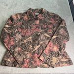 Analogy Women's Multicolor Quilted Paisley Blazer Black Size L Photo 0