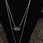 Rachel Roy  2 Tier Crowned Evil Eye & Dangle Neckla Photo 0