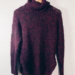 Treasure & Bond  Maroon And Black Turtleneck Sweater Photo 1