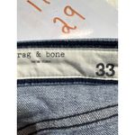 Rag and Bone Slim Boyfriend Jeans Medium Wash Distressed Low Rise Women's Size 33 Photo 6
