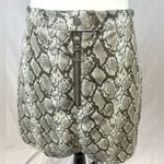 H&M snakeskin print faux leather mini skirt size 6 Photo 2
